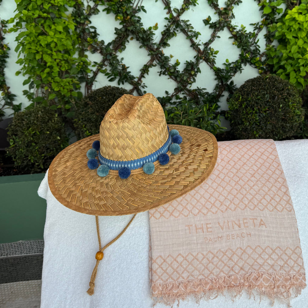 Pom-pom Sun Hat